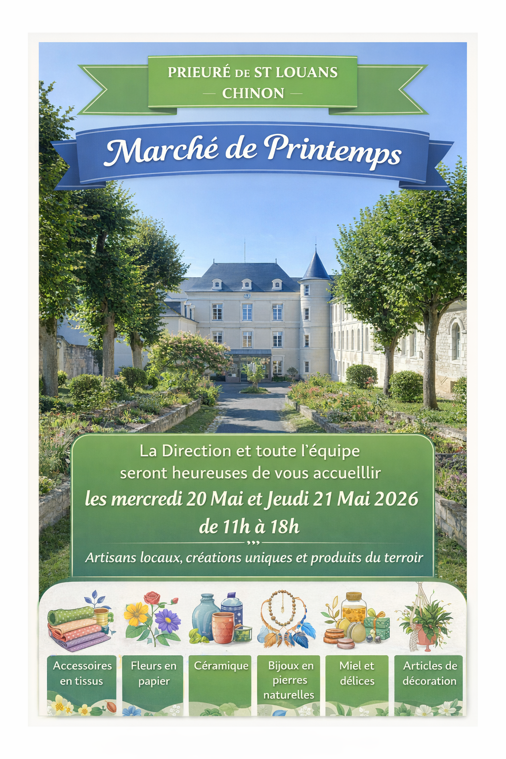 Marché de printemps le 20 et 21 Mai 2026